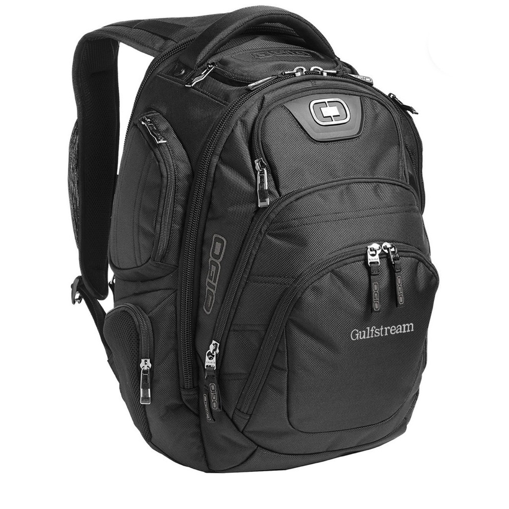 Gulfstream branded OGIO Black Stratagem Backpack